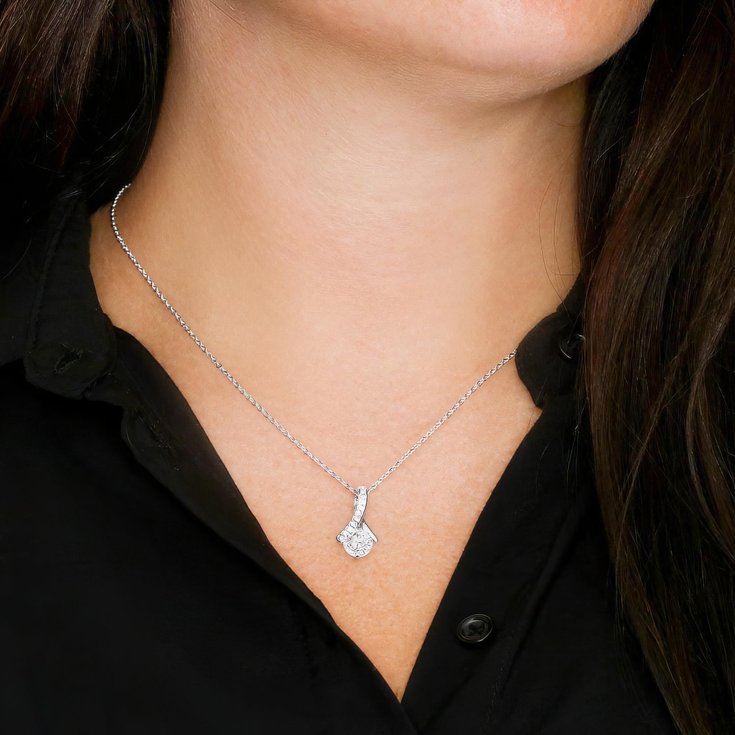 To My Daughter — Allure Ribbon Necklace Gift Box